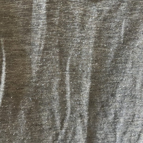 Cato long sleeve shirt. Tan grayish tan color with gold shimmer tweed. Size L - Picture 2 of 2